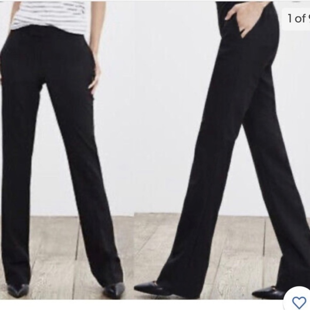 Banana Republic Hi-rise , Martin Fit, Stretch,  lined white trousers. Size 14L.